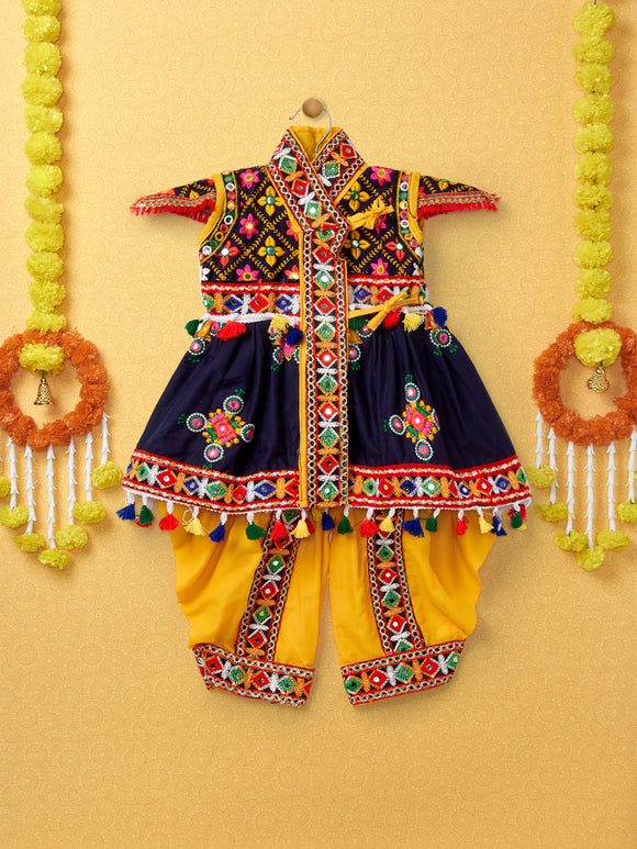 Navratri Kediya Boy Banjara India Embroidered Kediya Dhoti Set For Boys And Girls_KD-CKS-N