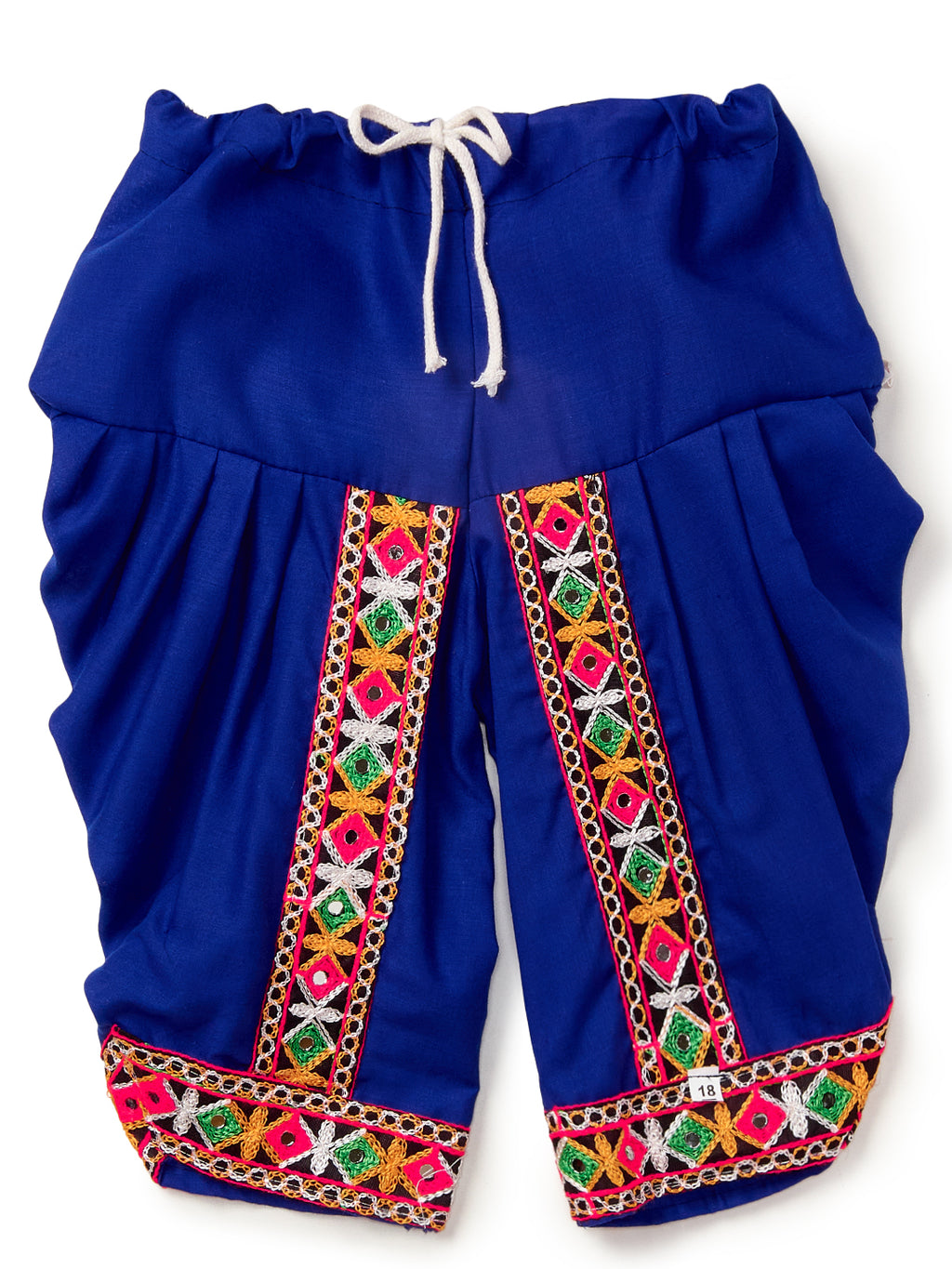 Banjara India Embroidered Kediya Dhoti Set For Boys and Girls_KD-CKS-WhiteBlue