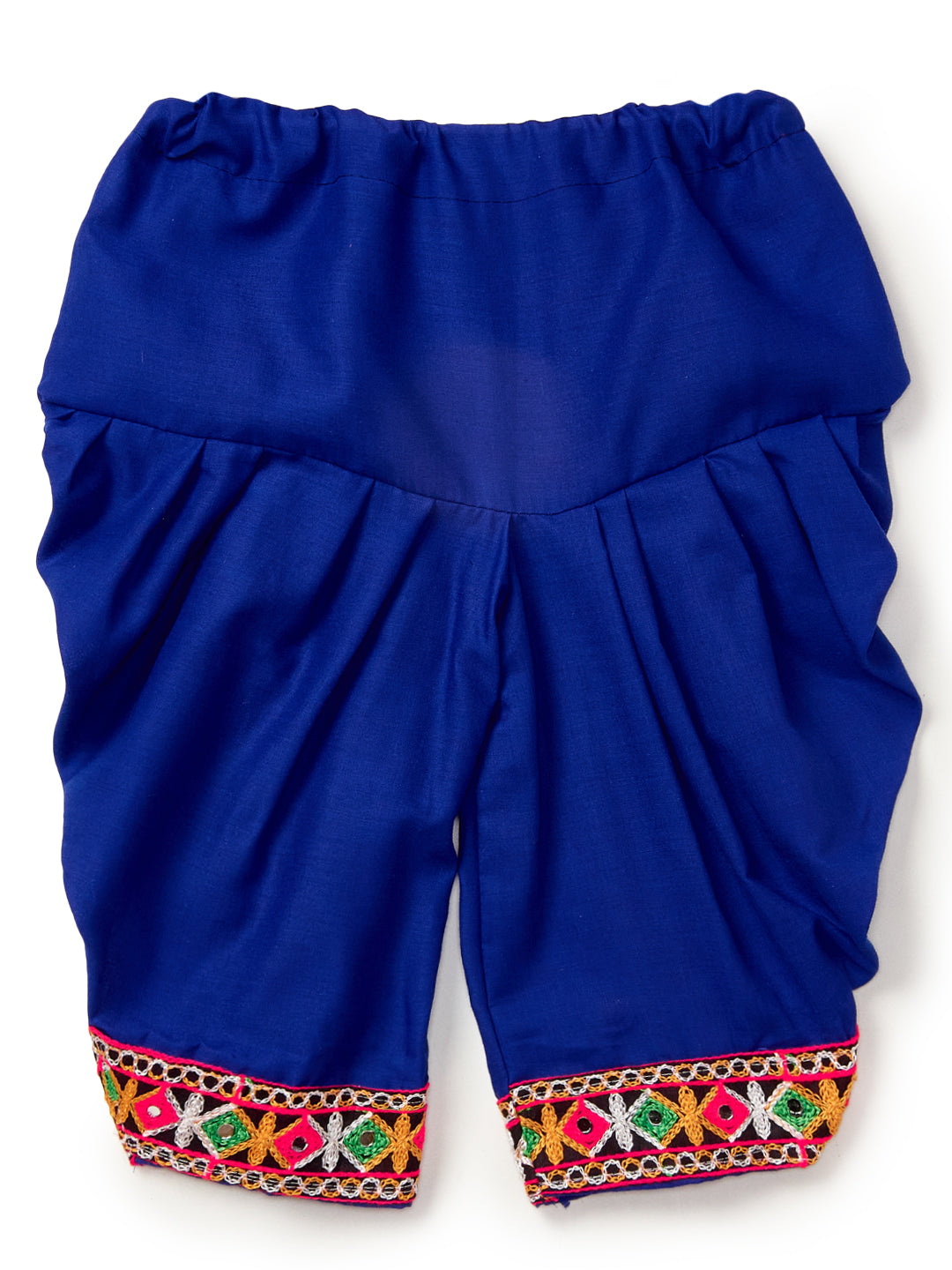 Banjara India Embroidered Kediya Dhoti Set For Boys and Girls_KD-CKS-WhiteBlue