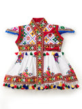 Banjara India Embroidered Kediya Dhoti Set For Boys and Girls_KD-CKS-WhiteRed