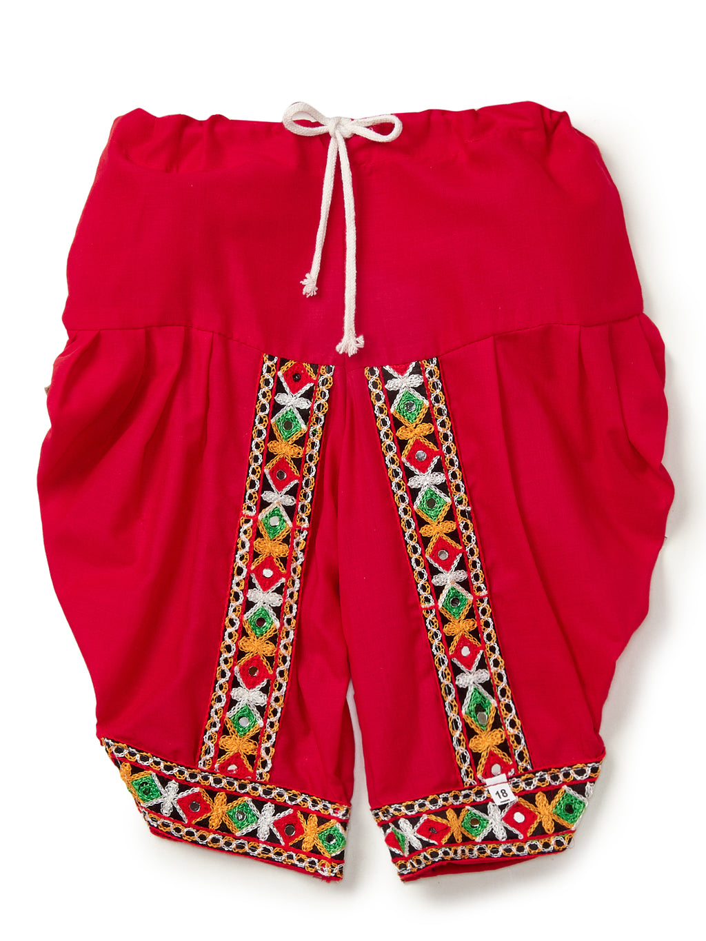 Banjara India Embroidered Kediya Dhoti Set For Boys and Girls_KD-CKS-WhiteRed
