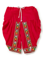 Banjara India Embroidered Kediya Dhoti Set For Boys and Girls_KD-CKS-WhiteRed
