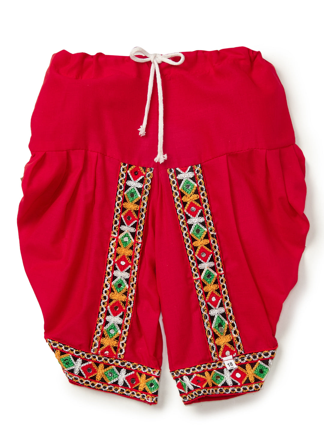 Banjara India Embroidered Kediya Dhoti Set For Boys and Girls_KD-CKS-WhiteRed