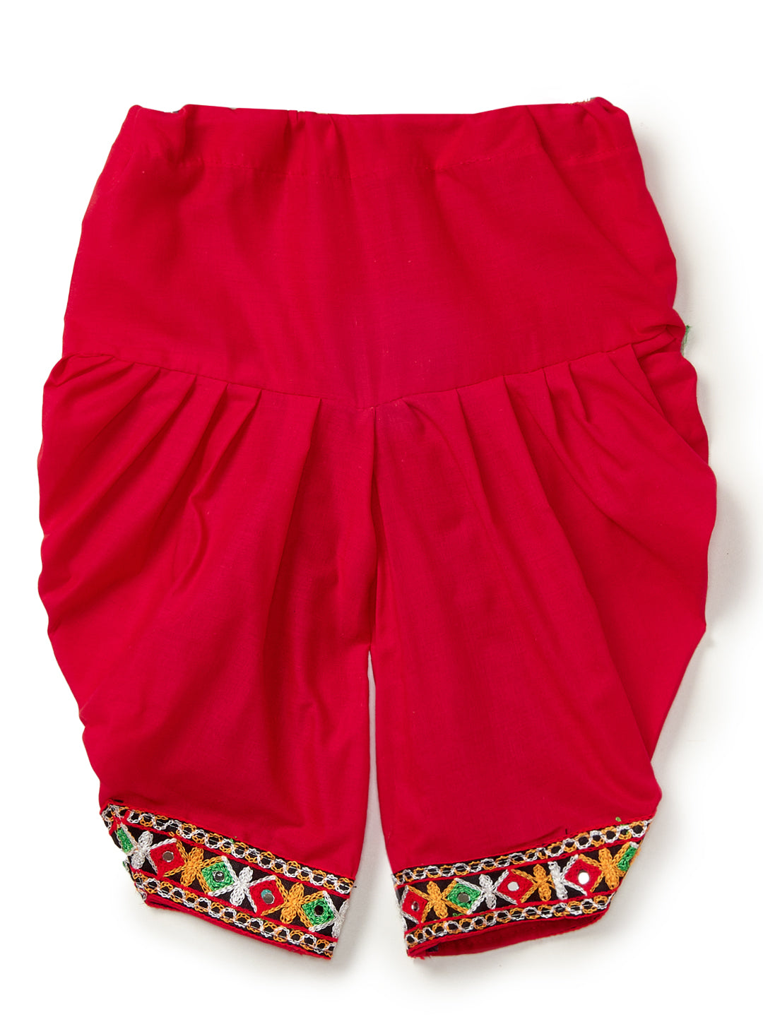 Banjara India Embroidered Kediya Dhoti Set For Boys and Girls_KD-CKS-WhiteRed