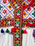 Banjara India Embroidered Kediya Dhoti Set For Boys and Girls_KD-CKS-WhiteRed