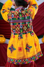 Banjara India Embroidered Kediya Dhoti Set For Boys KD-CONT_Yellow