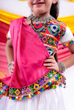 Banjara India Kutchi Emboidered Black Girls Chaniya Choli with Dupatta (CC-DMND) - White