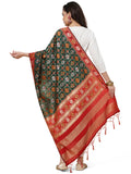 Banarasi Silk Patola Emboidered Dupatta-Green (Patola-Green)