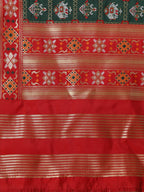 Banarasi Silk Patola Emboidered Dupatta-Green (Patola-Green)