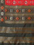 Banarasi Silk Patola Emboidered Dupatta- Orange (Patola-Red)