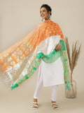 Banjara India RSL Tiranga Premium Tricolour Dupatta for Republic Day / Independence Day