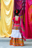 Banjara India Kutchi Emboidered White Girls Chaniya Choli with Dupatta (CC-RSGL) - WHITE