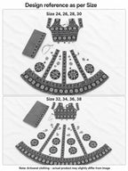 Banjara India MEERA Kutch Embroidered Cotton Mirrorwork Festive Wear (Lehenga) Chaniya Choli Set with Dupatta (CC-MEERA-Black)