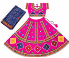 Banjara India Kutchi Embroidered Girls Chaniya Choli with Dupatta (CC-CHN) - Pink