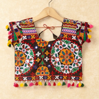 Banjara India Kutchi Emboidered Black Girls Chaniya Choli with Dupatta (CC-RING) - Black