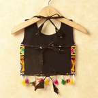 Banjara India Kutchi Emboidered Black Girls Chaniya Choli with Dupatta (CC-POP) - Black