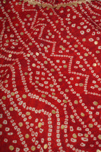 Banjara India Kutchi Emboidered Yellow Girls Chaniya Choli with Dupatta (CC-BANDHEJ) - Red