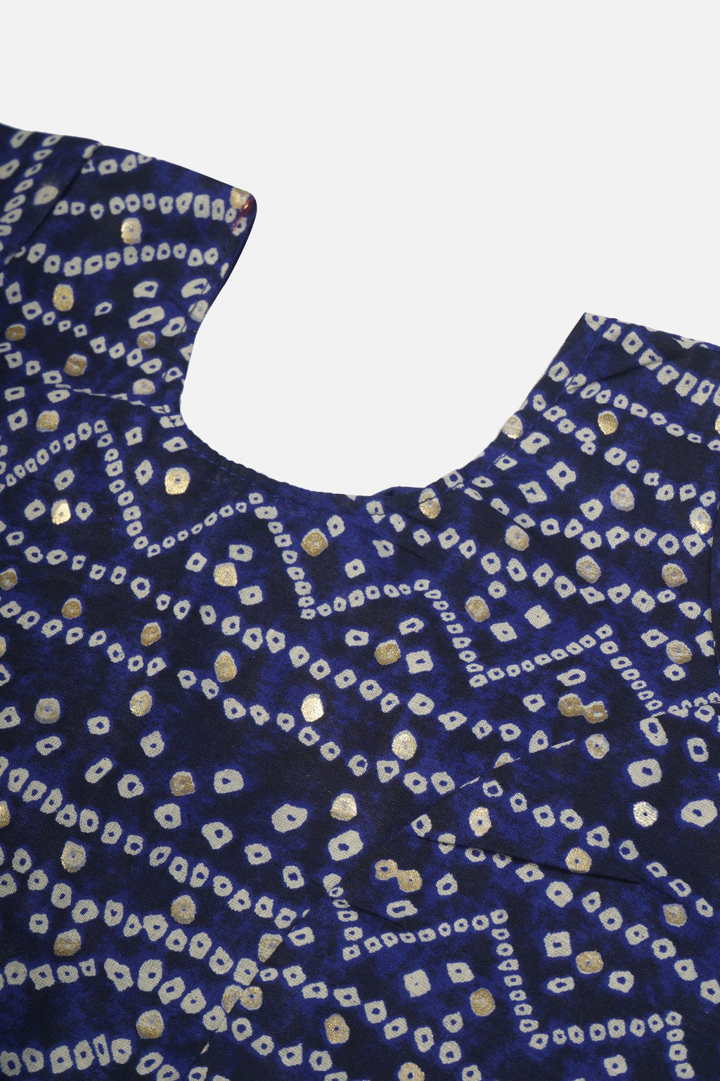 Banjara India Kutchi Emboidered Yellow Girls Chaniya Choli with Dupatta (CC-BANDHEJ) - Blue