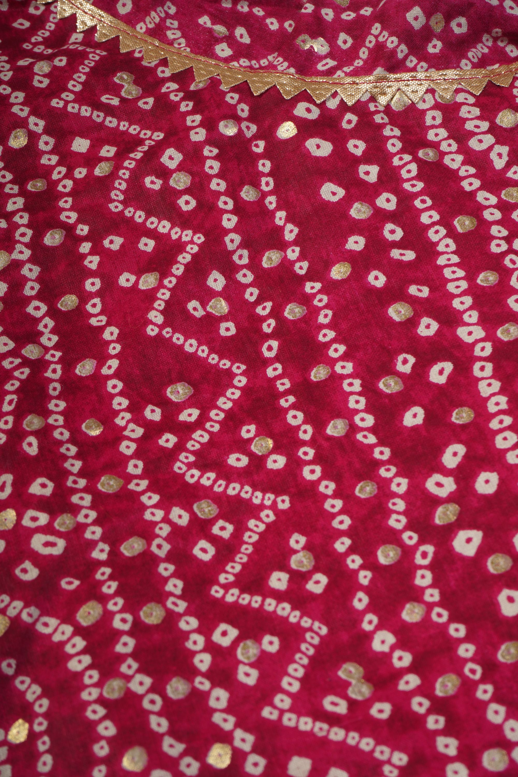 Banjara India Kutchi EmboidePink Yellow Girls Chaniya Choli with Dupatta (CC-BANDHEJ) - Pink