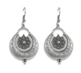 Charms Silver Oxidised Jewellery Set with Earrings for Women/Girls (NECK-32)