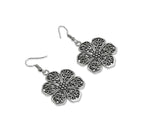 Charms Silver Oxidised Jewellery Set with Earrings for Women/Girls (NECK-28)