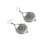 Charms Silver Oxidised Jewellery Set with Earrings for Women/Girls (NECK-30)