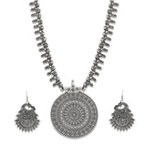 Charms German Oxidised Silver Plated Jewellery Set for Women/Girls (NECK-26)