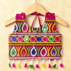 Banjara India Kutchi Embroidered Girls Chaniya Choli with Dupatta (CC-POP) - Pink