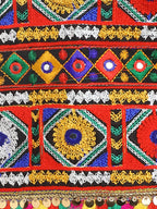 Banjara India Kutchi Emboidered Black Girls Chaniya Choli with Dupatta (CC-DMND) - Yellow