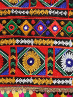 Banjara India Kutchi Emboidered Black Girls Chaniya Choli with Dupatta (CC-DMND) - Green