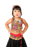 Banjara India Kutchi Emboidered Black Girls Chaniya Choli with Dupatta (CC-DMN) - Black