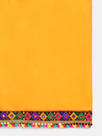 Banjara India Kutchi Emboidered Black Girls Chaniya Choli with Dupatta (CC-DMND) - Red