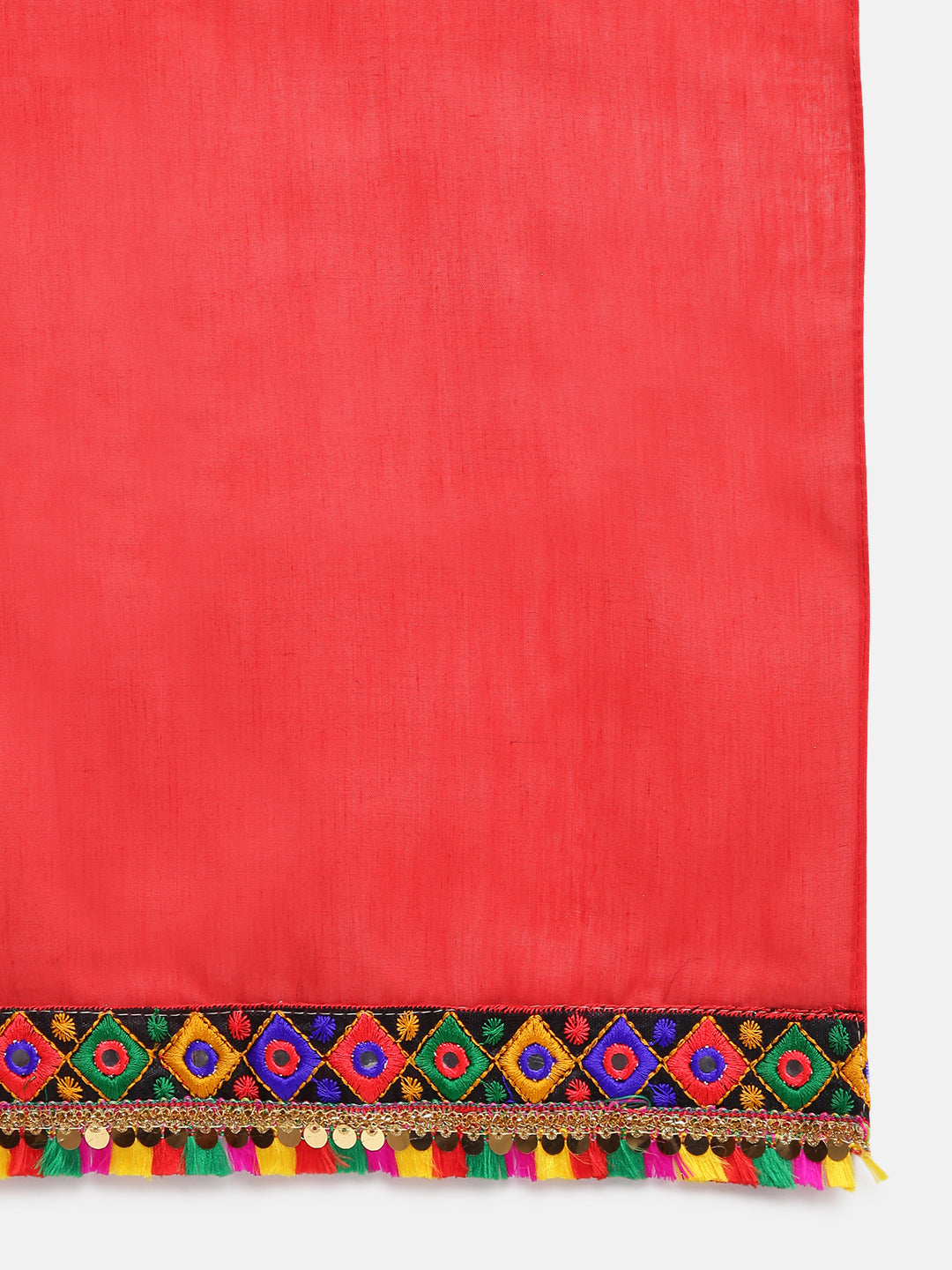 Banjara India Kutchi Emboidered Black Girls Chaniya Choli with Dupatta (CC-DMND) - BLACK