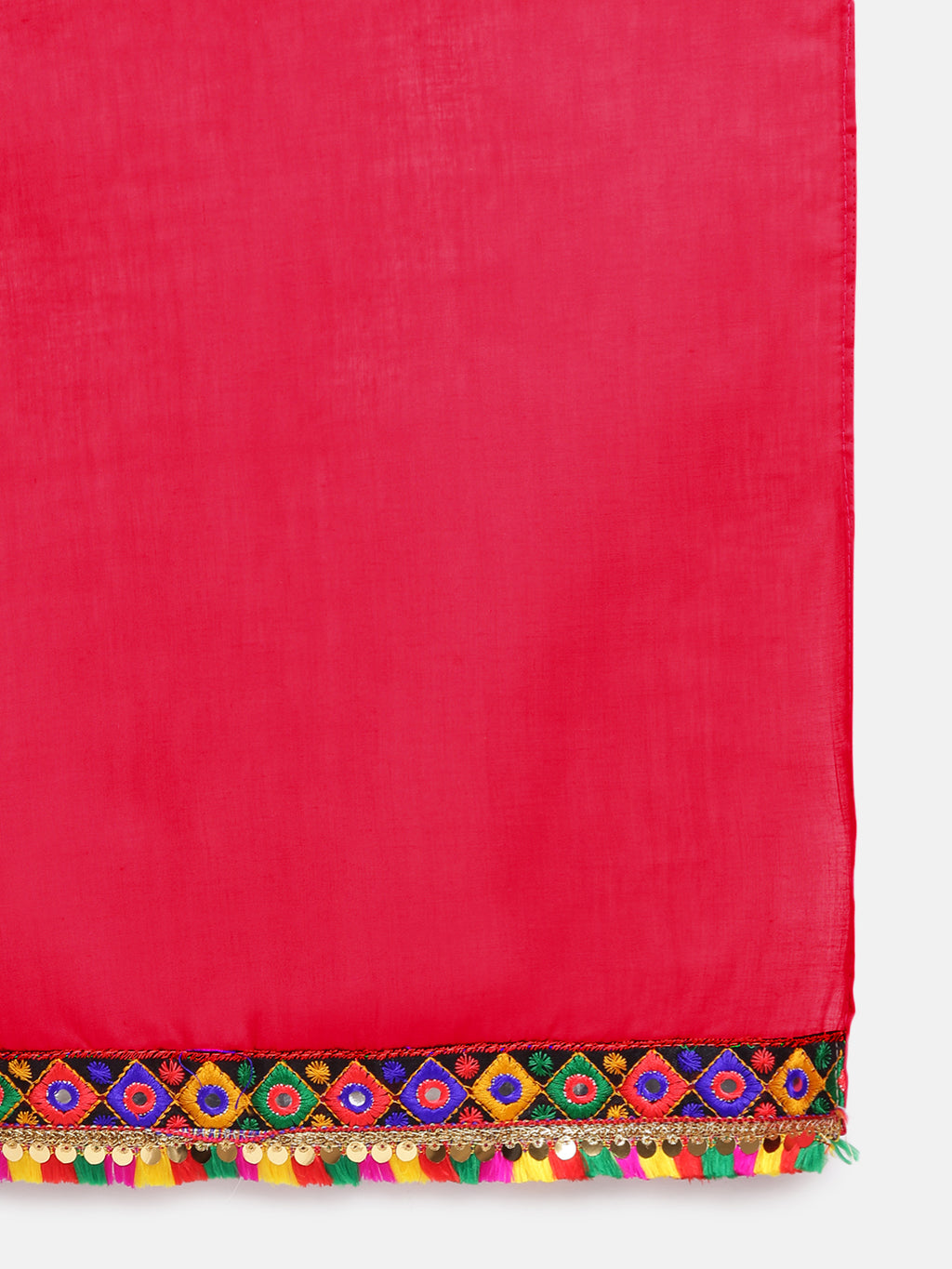 Banjara India Kutchi Emboidered Black Girls Chaniya Choli with Dupatta (CC-DMND) - Blue