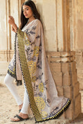 Premium Chex Panel Rose Embroidered Festive Dupatta_MF7004