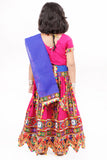 Banjara India Kutchi Emboidered Black Girls Chaniya Choli with Dupatta (CC-PTW) - Pink