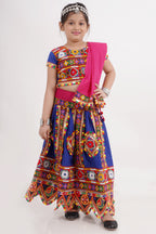 Banjara India Kutchi Emboidered Black Girls Chaniya Choli with Dupatta (CC-PTW) - Bllue