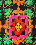 Bricks Embroidered Kids Ethnic Jacket - Black