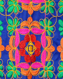 Bricks Embroidered Kids Ethnic Jacket - Blue