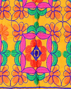Bricks Embroidered Kids Ethnic Jacket - Yellow
