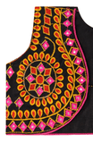 Chakkar Kids Embroidered Ethnic Jacket - Black
