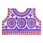 Chakkar Kids Embroidered Ethnic Jacket - White