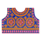 Chakkar Kids Embroidered Ethnic Jacket - Blue