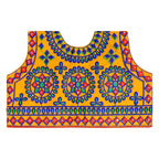 Chakkar Kids Embroidered Ethnic Jacket - Yellow