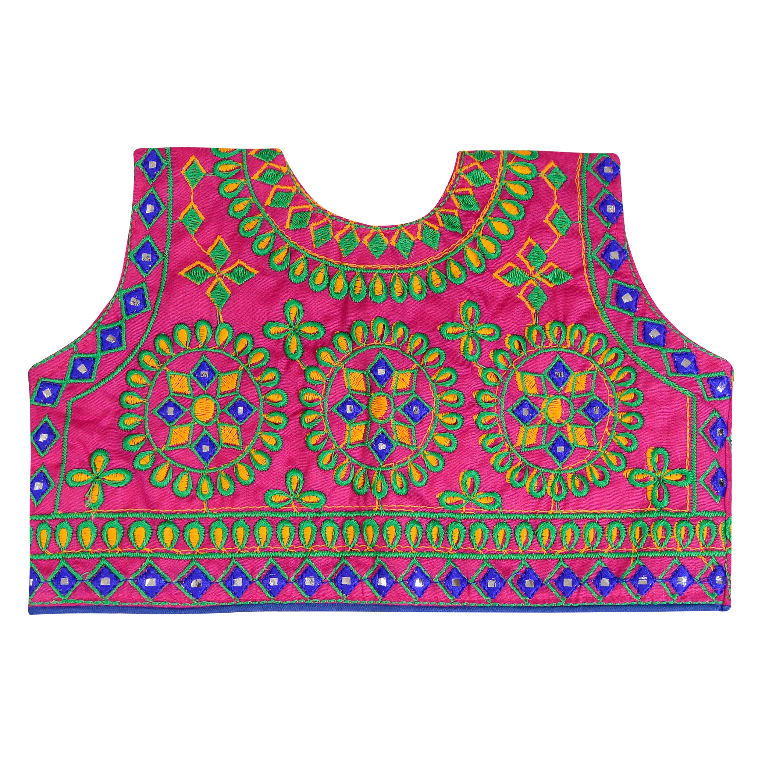 Chakkar Kids Embroidered Ethnic Jacket - Pink