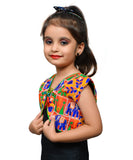 Red Haathi Embroidered Jacket For Kids