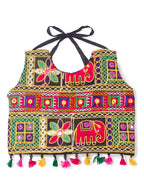 Banjara India Kutchi Embroidered Black Girls Chaniya Choli with Dupatta (CC-WILD) - Pink