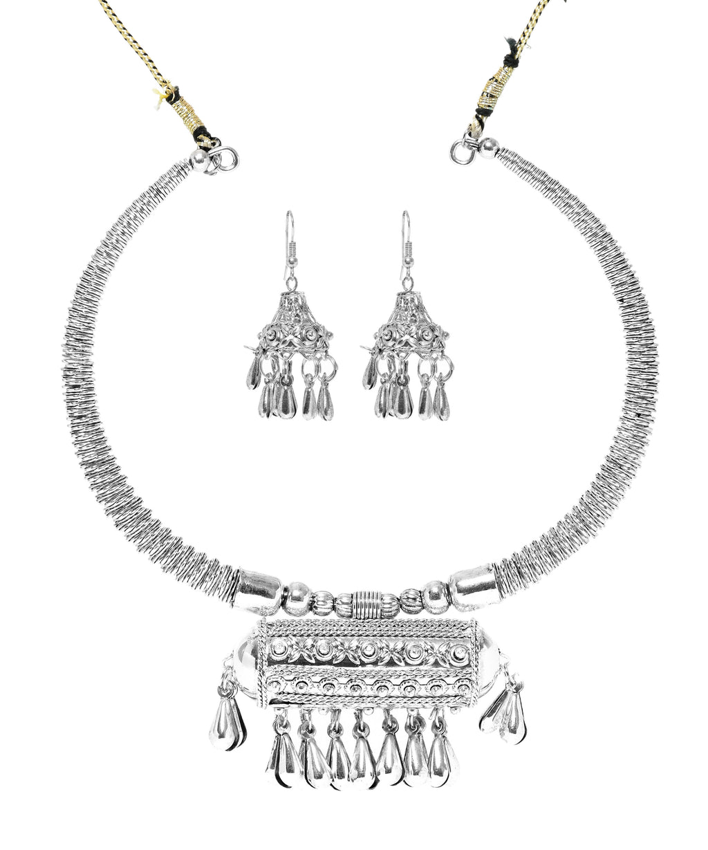 Oxidised Silver Jewellery Combo Set for Girls and Women-J007