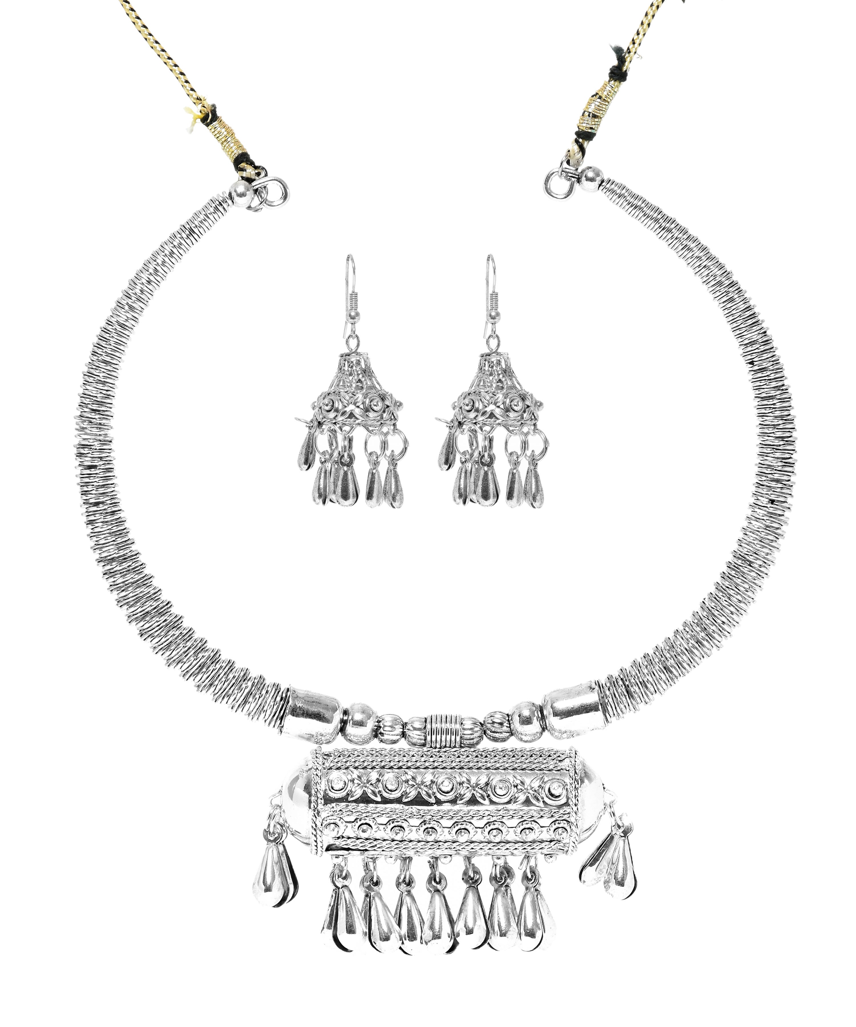 Oxidised Silver Jewellery Combo Set for Girls and Women-J007