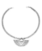 Oxidised Silver Jewellery Flower Combo Set for Girls and Women-J006